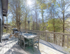 View from patio with view of woods