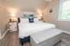 Bedroom with a window, bed and nightstands
