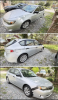 collage of images of car with tape on one corner