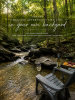 Creek with chairs and a small table 