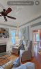 Living Room with two grey chairs