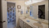 Bathroom with double sink vanity