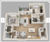 Floor plan - 2-bedroom at Skyline Terrace