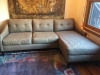 Tweed chaise couch